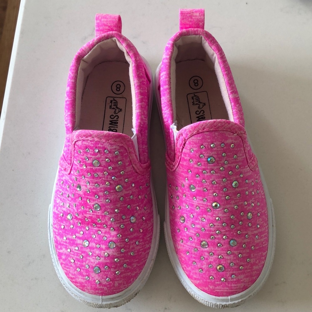 Toddler Pink Rhinestone Sneakers